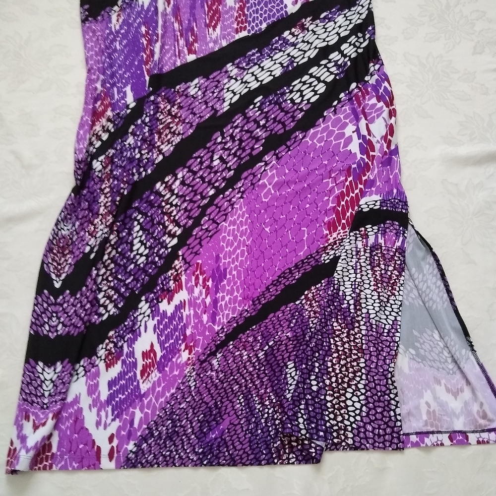 Purple wearable art maxi column dress - Picture 6 of 6